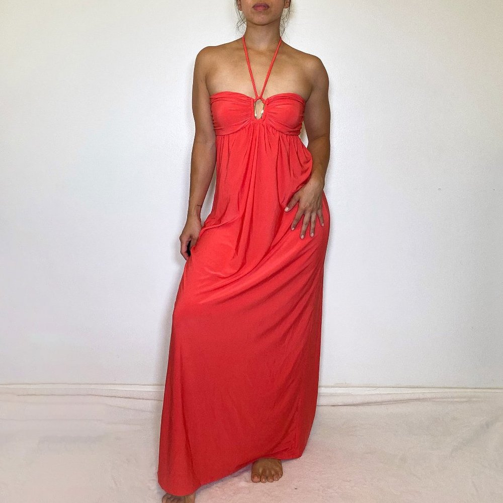 Coral Maxi Dress